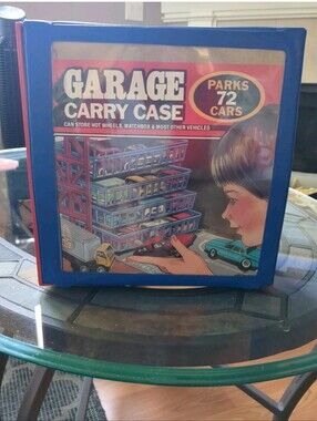 Vintage 1984 Tara Toys Garage Carry Case - Holds Cars - Hot Wheels Matchbox
